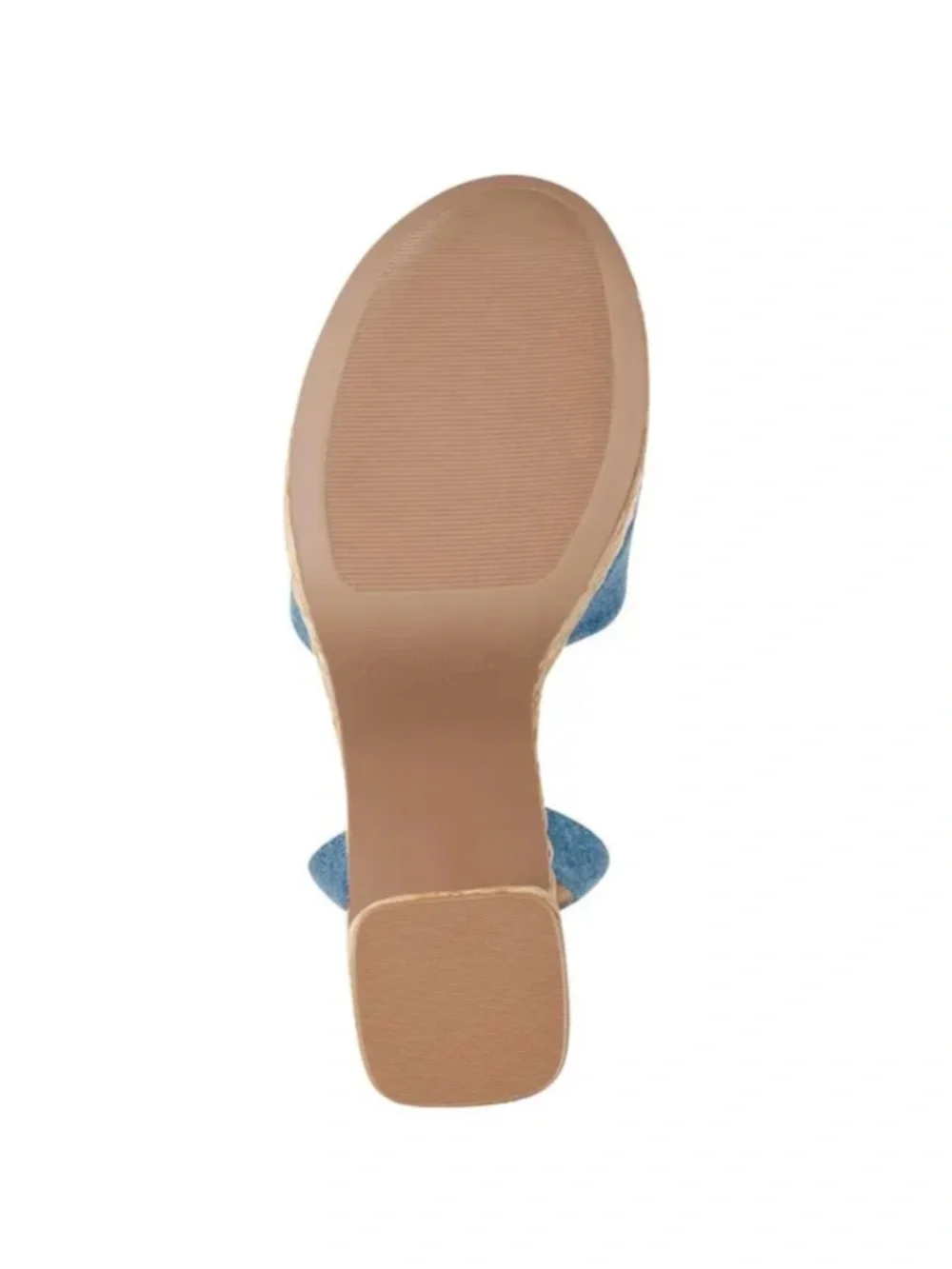 Marc Fisher Denim Blue Espadrille Platform Sandals